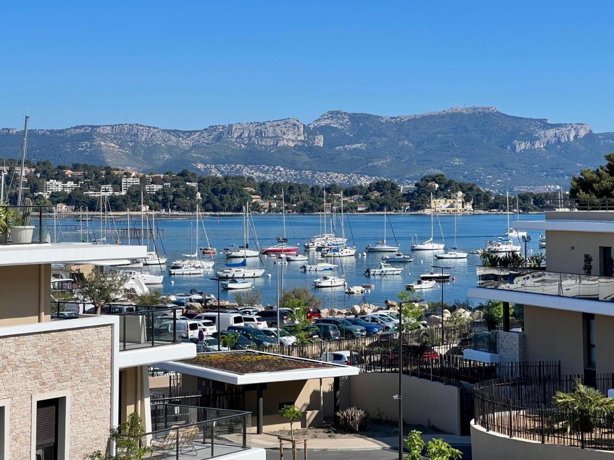 Appartement L'Apart'83 - T2 Classe 5 Etoiles - Belle Vue Sur La Baie Du Lazaret à Saint-Elme Extérieur photo